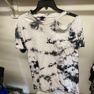 Tie Dye Off The Shoulder Shirt